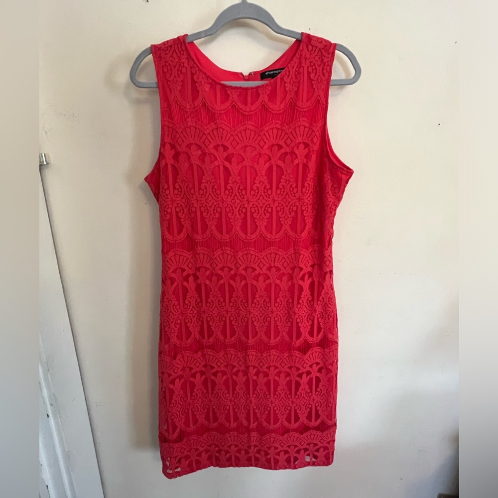 Sharagano lace dress women’s size 14